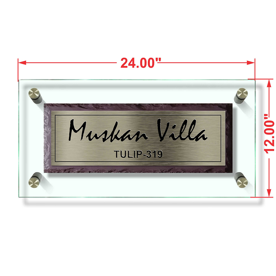 Muskan Villa G Brs Ss Customized Name Plate Designs For Home Online In India