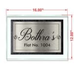 Black Stone Stainless Steel Etching Nameplate G+BS+SS