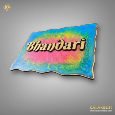 Bhandari Resin Nameplate Elevate Your Home's Aesthetics 4