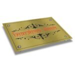 Brass Letters Engraved Nameplate With Colour Bhosale BE 2