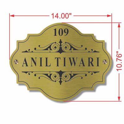 Brass Etching Nameplate