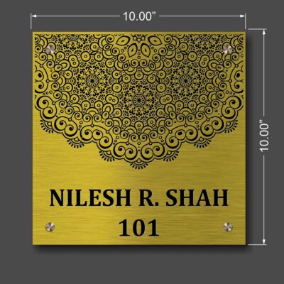 Brass Letters Nameplate With Duco Paint Online