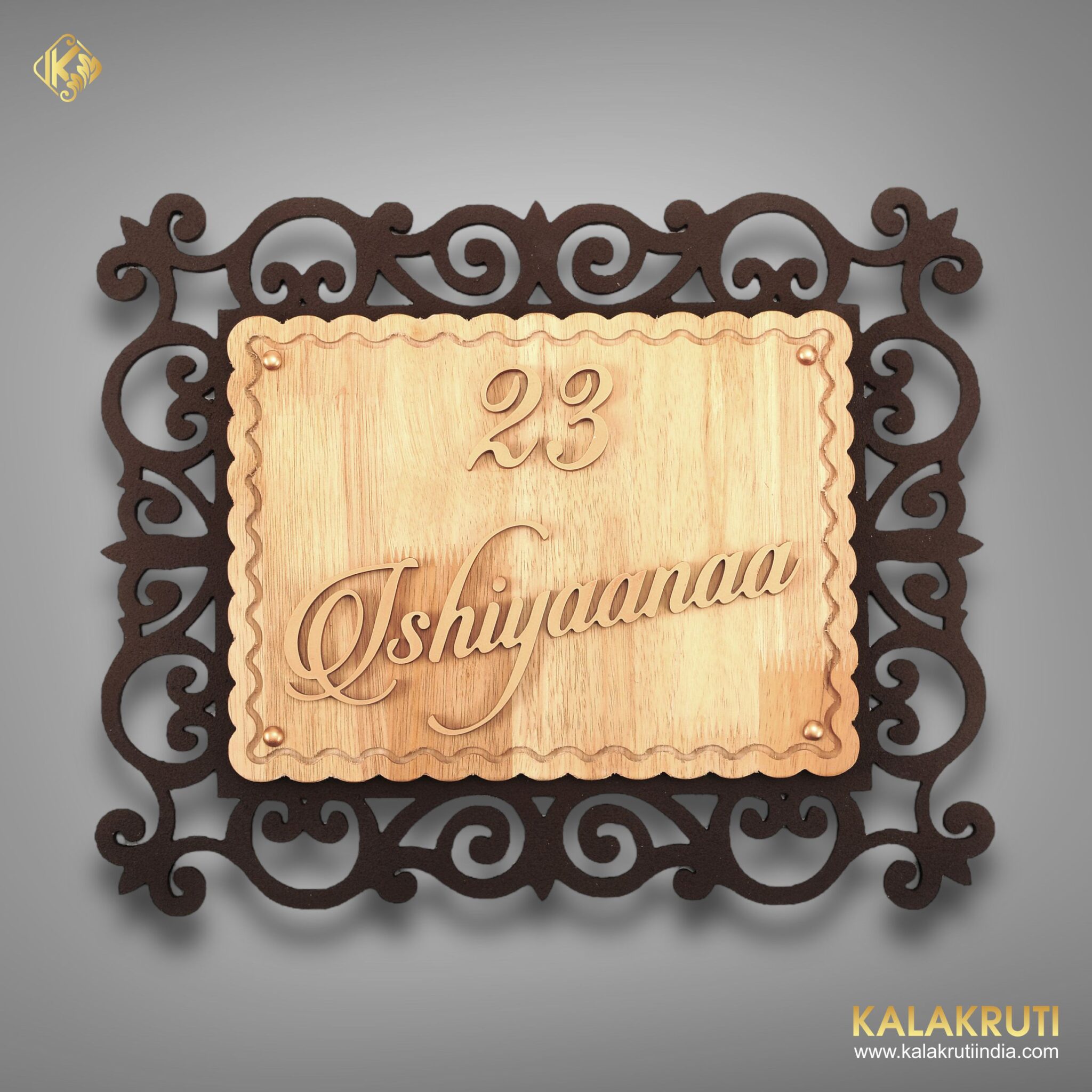 Ishiyana Wooden Nameplate 😍 Create A Welcoming Ambiance