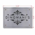 Customized Stainless Steel Letters Etched Nameplate