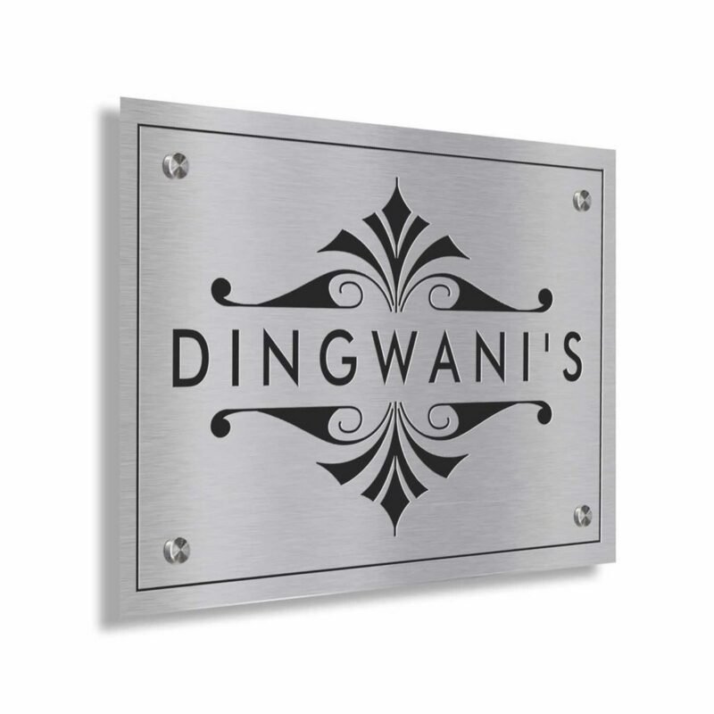 Customized Stainless Steel Letters Etched Nameplate 2