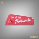 Daruwala Wooden Nameplate Crafted with Love For Your Home