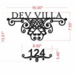 Dev Villa Powder Coated Steel Nameplate Elegance (3)