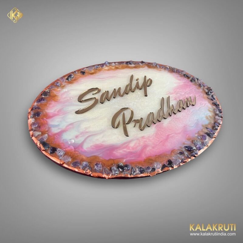 Elevate Home's Impression With Sandip Pradhan Resin Nameplate2
