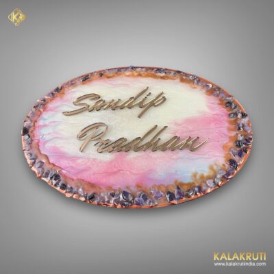 Elevate Home's Impression With Sandip Pradhan Resin Nameplate3