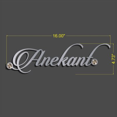 Elevate Your Home's Elegance with Anekant Stainless Steel Nameplate (1)