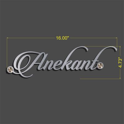 Elevate Your Home's Elegance with Anekant Stainless Steel Nameplate (1)