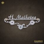 H Malhotra Stainless Steel Laser Cut Nameplate Crafted for Elegance (2)