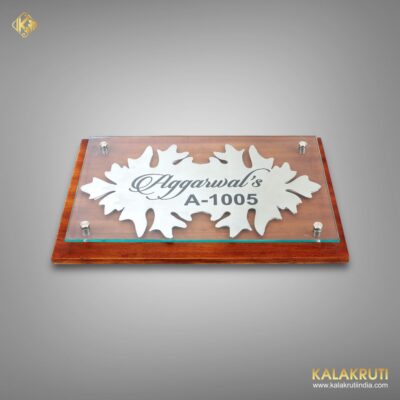 Make A Grand Entrance With Agarwal's Wooden Nameplate