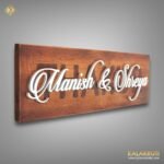 Make a Grand Entrance With The Thakur Wooden Nameplate 1