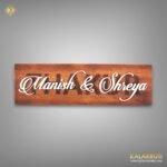 Make a Grand Entrance With The Thakur Wooden Nameplate