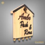 Personalize Your Space with the Amba Wooden Nameplate 2