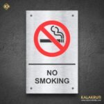 Promote Clean Air Stainless Steel No Smoking Sign
