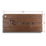 R Narayan Wooden Nameplate style and sophistication