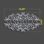 Sankhalas Stainless Steel Nameplate Elegance for Your Entryway (2)