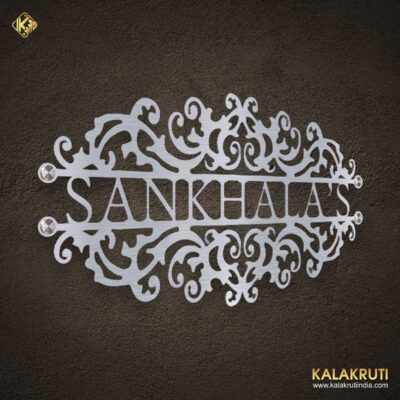 Sankhalas Stainless Steel Nameplate Elegance for Your Entryway (3)