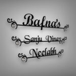 Stainless Steel Elegance  Laser Cut Nameplate with Duco Paint1