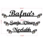 Stainless Steel Elegance  Laser Cut Nameplate with Duco Paint2