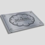 Stainless Steel Etched With Duco Paint Sharma Nameplate