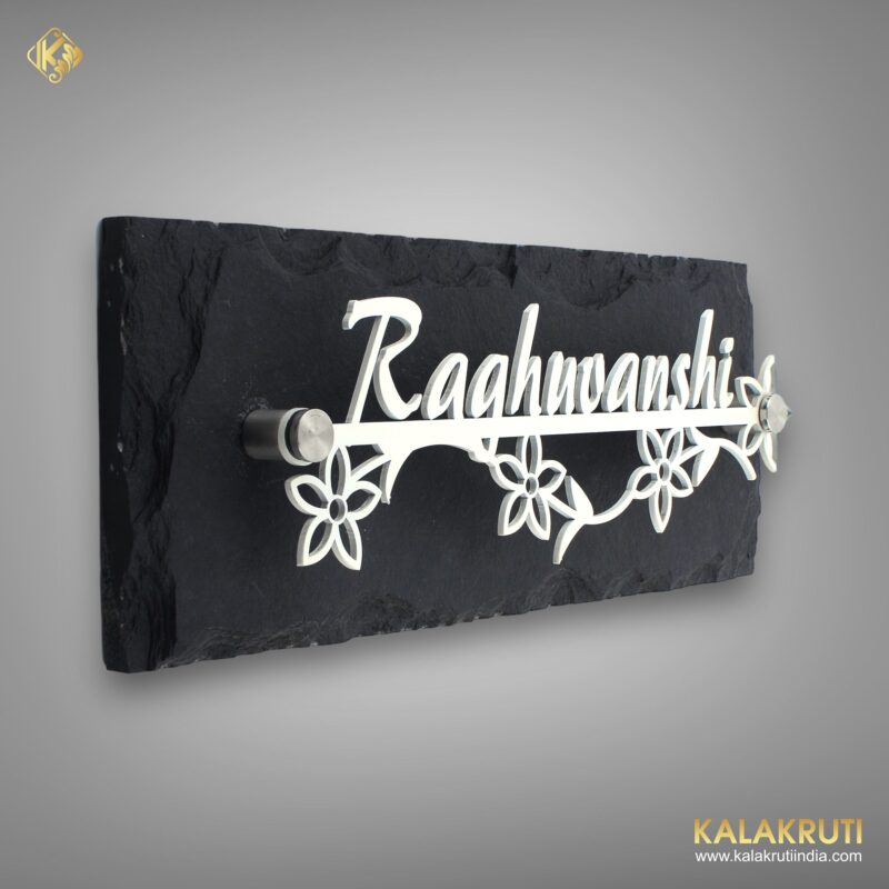 Stainless Steel Nameplate With Stone Base A Timeless Blend of Elegance (2)