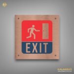 Copper Steel EXIT Sign Make a Grand Exit with Style!