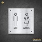 Elevate Restroom Accessibility With   Male Female Sign With Text