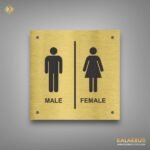 Make a Bold Statement with Our Standing Male Female Toilet Signage