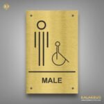 Promote Accessibility and Style with Our Male Handicapped Toilet Sign Board