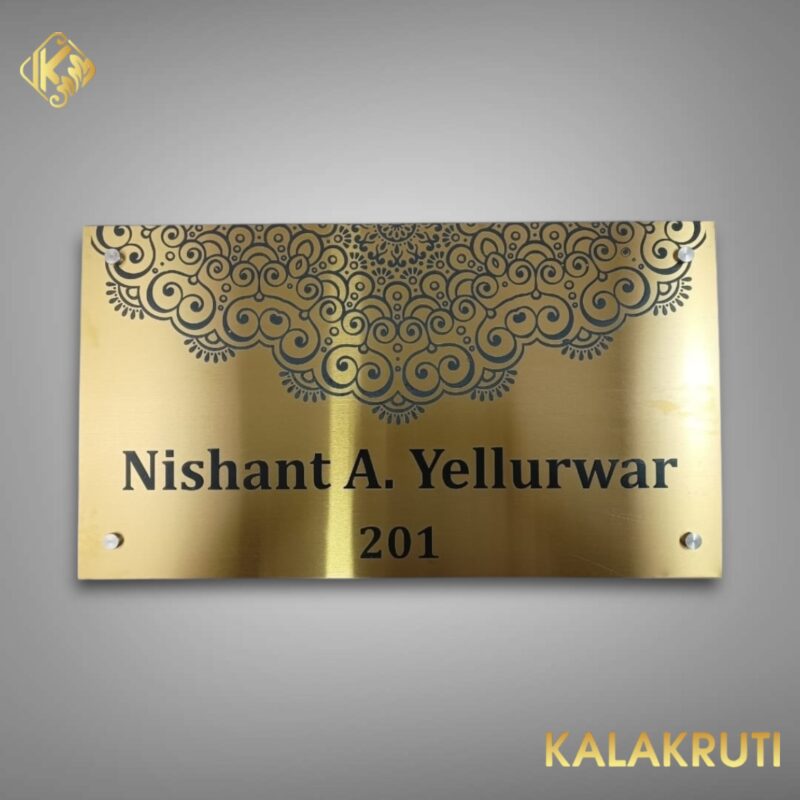 BRASS NAMEPLATE