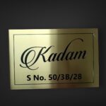 BRASS NAMEPLATE