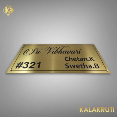 BRASS NAMEPLATE