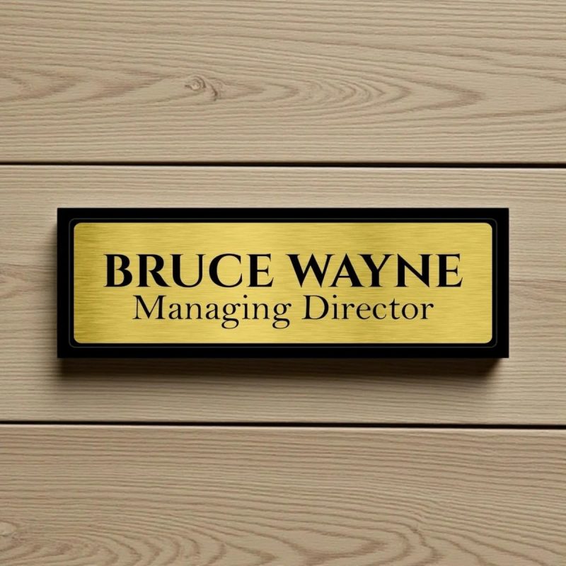 Acrylic Engraved Nameplate