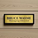 Acrylic Engraved Nameplate