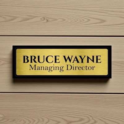 Acrylic Engraved Nameplate