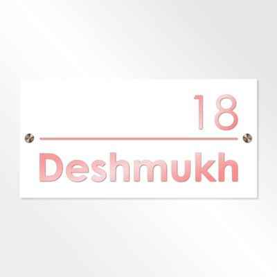 Acrylic Letters Nameplate