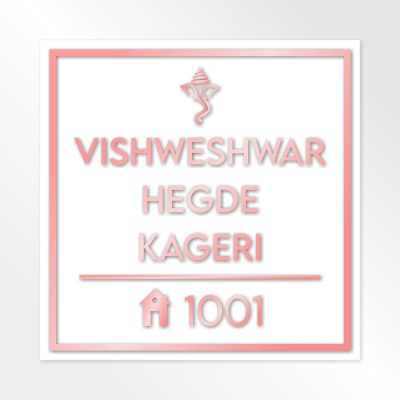 Acrylic Letters Nameplate