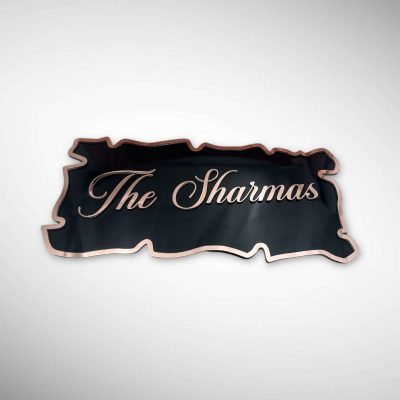 Black Acrylic Nameplate 2