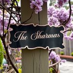 Black Acrylic Nameplate 5