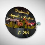 Black Acrylic Planter Nameplate 5