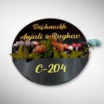 Black Acrylic Planter Nameplate 6
