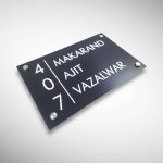 Black Base Acrylic Nameplate