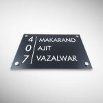Black Base Acrylic Nameplate