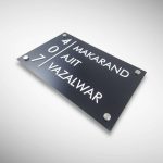 Black Base Acrylic Nameplate 3