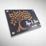 Black Base Acrylic Nameplate 3