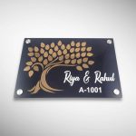Black Base Acrylic Nameplate 4