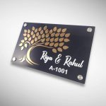 Black Base Acrylic Nameplate 5